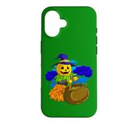 Cute Pumpkin Witch Stirring Up A Potion For Halloween Case for iPhone 16