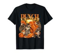 Cute Punch The Monkey Cuddling Stuffed Animal Viral Internet T-Shirt
