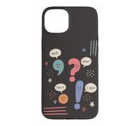 Cute Punctuation Marks Grammar Humor Conversation Case for iPhone 15 Plus