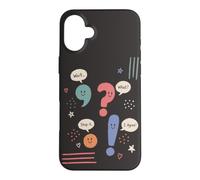 Cute Punctuation Marks Grammar Humor Conversation Case for iPhone 16 Plus