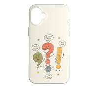Cute Punctuation Marks Grammar Nerd Classroom Humor Case for iPhone 16 Plus