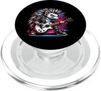 Cute Punk Hedgehog, Rock'n Roll Goth, Guitar Kids Rock Star PopSockets PopGrip for MagSafe