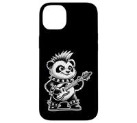Cute Punk Panda Bear, Rock'n Roll Bear, Funny Guitar Band Case for iPhone 14 Plus
