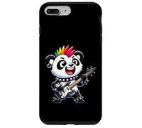 Cute Punk Panda Bear, Rock'n Roll Bear, Funny Guitar Band Case for iPhone 7 Plus/8 Plus