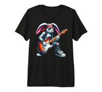 Cute Punk Rabbit, Rock'n Roll Goth, Guitar Kids Rock Star Premium T-Shirt