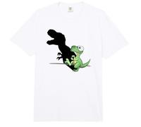 Cute Puppetry Dinosaur Silhouette T-Rex Shadow Play Comfort Colors Adult Heavyweight T-Shirt