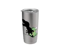 Cute Puppetry Dinosaur Silhouette T-Rex Shadow Play Stainless Steel Insulated Tumbler
