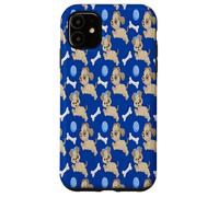 Cute Puppies White Dog Bones Blue Ball Animal Lover Case for iPhone 11