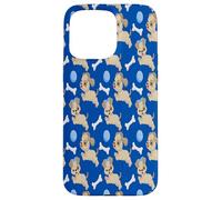 Cute Puppies White Dog Bones Blue Ball Animal Lover Case for iPhone 15 Pro Max