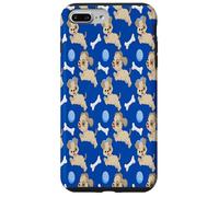 Cute Puppies White Dog Bones Blue Ball Animal Lover Case for iPhone 7 Plus/8 Plus