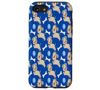 Cute Puppies White Dog Bones Blue Ball Animal Lover Case for iPhone SE (2020) / 7/8