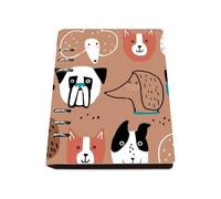 Cute Puppy A5 Notebook, Pu Leather A5 Notebooks, Lined Paper Binder Notebook 180Pages/90Sheets, Note Pads for Home, Exercise Books for Meeting, Study Essentials Journal Diary