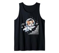 Cute Puppy Astronaut Cartoon Space Kids Tank Top