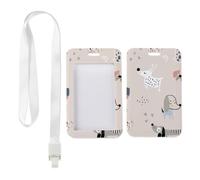 Cute Puppy Badge Holder with White Lanyard, Pass Holder Lanyard, Vertical ID Cards Protector for Student, Vertical Name Badges Protector for Women, Nurse Essentials Work Paramedic Accessories