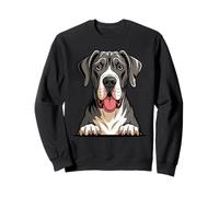 Cute Puppy Breed Artistic Apollo Working Giant Great Dane Sweatshirt