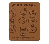 Cute Puppy Cat Dog Case Compatible with IPad 9th 8th 7th Generation 10.9 Inch 2021-2018,Funny Cover with Trifold Stand+Pencil Holder for Boys Girls,iPad Pro 13inch 2024