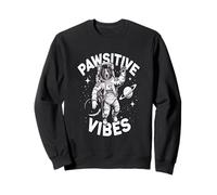 Cute Puppy Dog Astronaut Paws Vibes Funny Sweatshirt