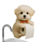 Cute Puppy Dog Toilet Roll Holder, Resin Wall-Mounted - Funny, Durable & Decorative for Bathrooms, Ideal for Dog Lovers,Style-a