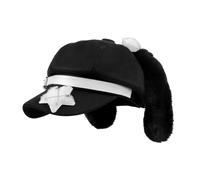 Cute Puppy Ear Berets Flat Cap Women Teens Halloween Cosplay Animal Dog Costume Peaked Hat Headwear Winter Warm Windproof Cycling Camping Driving Beanie Biker Hat Newsboy Ivy Baseball Caps