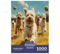 Cute Puppy Jigsaw Puzzles Puzzle for Adults Kids. 1000 Pieces Whimsical Challenge Toy Educational Games Home Decoration for Adults& Kids Age 14 Years Up 70x50cm/1000pcs