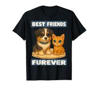 Cute Puppy & Kitten - Best Friends Fur-Ever Pillow Pals T-Shirt