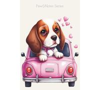 Cute Puppy Notebook - Beagle Car Adventure Edition