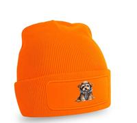 Cute Puppy Wearing Warm Puffer Jacket Beanie Dog Lovers Dogs Birthday Gift For Him And Her O/S