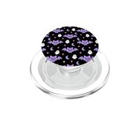 Cute Purple Bat Ghost Moon Halloween Pastel Goth Pattern PopSockets PopGrip for MagSafe