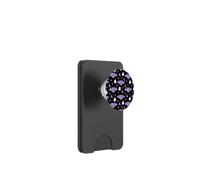 Cute Purple Bat Ghost Moon Halloween Pastel Goth Pattern PopSockets PopWallet for MagSafe