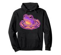 Cute Purple Space Frog Kawaii Fantasy Pullover Hoodie