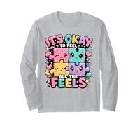 Cute Puzzle Pieces Embrace Your Emotions Long Sleeve T-Shirt