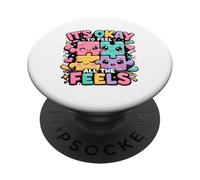 Cute Puzzle Pieces Embrace Your Emotions PopSockets Adhesive PopGrip