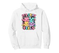 Cute Puzzle Pieces Embrace Your Emotions Pullover Hoodie