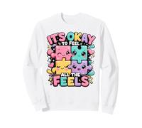Cute Puzzle Pieces Embrace Your Emotions Sweatshirt