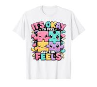 Cute Puzzle Pieces Embrace Your Emotions T-Shirt