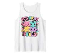 Cute Puzzle Pieces Embrace Your Emotions Tank Top