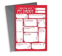 Cute Question And Answer Fill In Christmas Card for Daddy