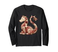 Cute Quilted Dragon Sewing Lover Fantasy Long Sleeve T-Shirt