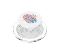 Cute Quilted Patchwork Heart Floral Bow Design PopSockets PopGrip for MagSafe