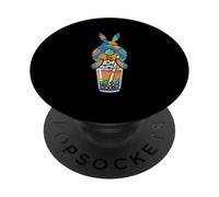 Cute Rabbit Boba Bunny funny Bubble Tea PopSockets Adhesive PopGrip