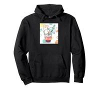 Cute Rabbit Boba Bunny funny Bubble Tea Pullover Hoodie