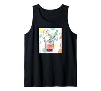 Cute Rabbit Boba Bunny Funny Bubble Tea Tank Top