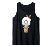 Cute Rabbit Boba Bunny Funny Bubble Tea Tank Top