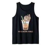 Cute Rabbit Boba Bunny Funny Bubble Tea Tank Top