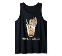 Cute Rabbit Boba Bunny Funny Bubble Tea Tank Top