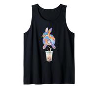 Cute Rabbit Boba Bunny Funny Bubble Tea Tank Top
