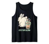 Cute Rabbit Boba Bunny Funny Bubble Tea Tank Top