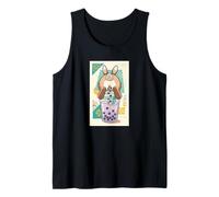 Cute Rabbit Boba Bunny Funny Bubble Tea Tank Top
