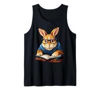 Cute Rabbit Bunny Book Lover Tank Top