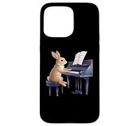 Cute Rabbit Bunny Playing Piano Rabbits Musician Music Case for iPhone 15 Pro Max